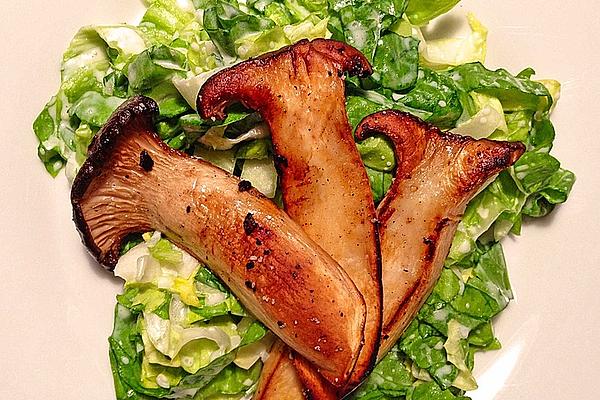 King Oyster Mushrooms on Endive Salad