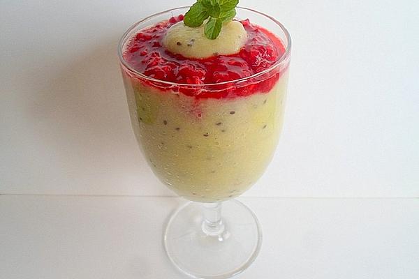 Kiwi and Raspberry Smoothie