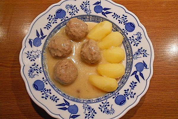 Königsberger Klopse from Cookbook from 1898