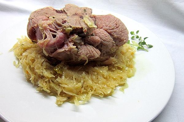 Knuckle Of Pork on Sauerkraut