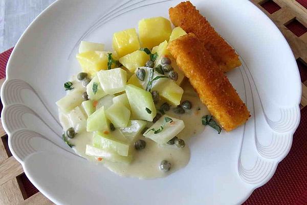 Kohlrabi and Capers Vegetables