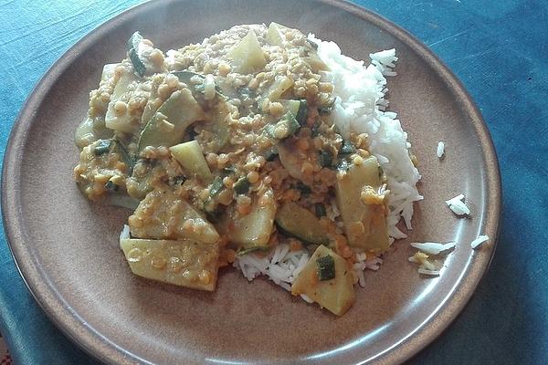 Kohlrabi and Lentil Curry