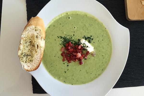 Kohlrabi and Pea Soup