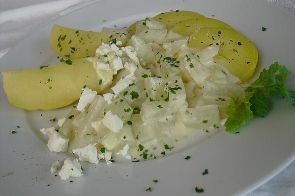 Kohlrabi in Feta Sauce