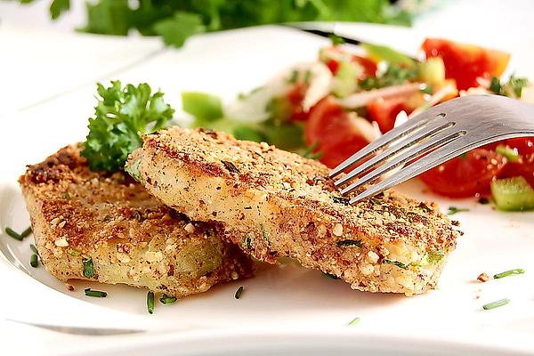Kohlrabi in Parmesan and Herb Breading
