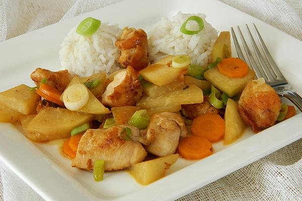 Kohlrabi Pan with Chicken Breast