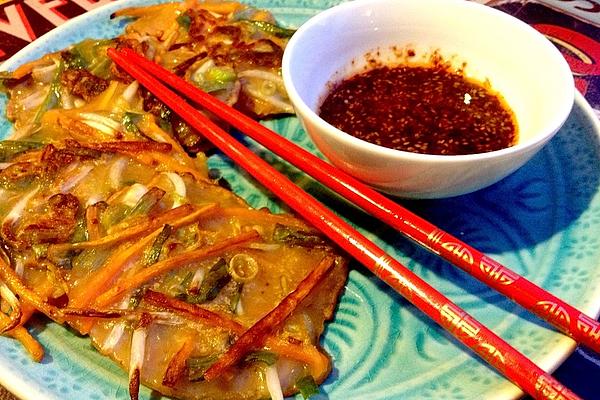 Korean Pancakes with Dip
