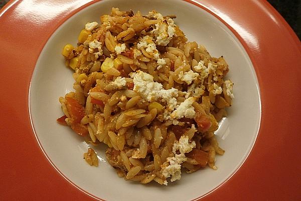 Kritharaki Tartare Casserole with Sheep Cheese