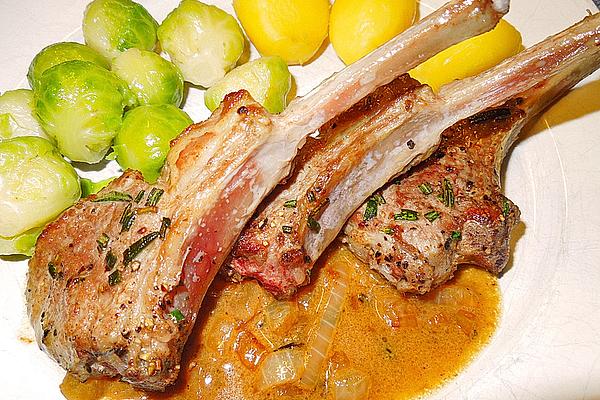 Lamb Chop with Rosemary – Lemon Sauce