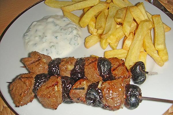 Lamb Skewers with Prunes