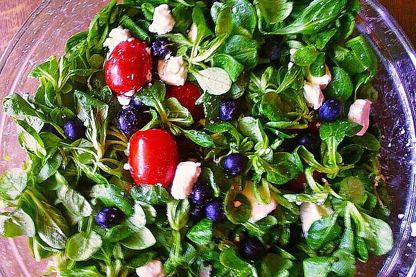 Lamb`s Lettuce with Blueberries
