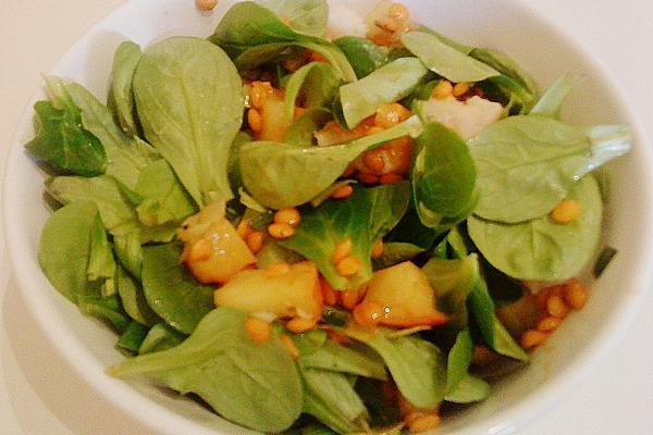 Lamb`s Lettuce with Red Lentils
