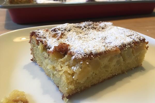 Lavender Cake with Apples