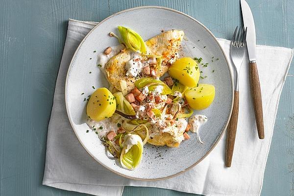 Leek and Cream Cheese Schnitzel