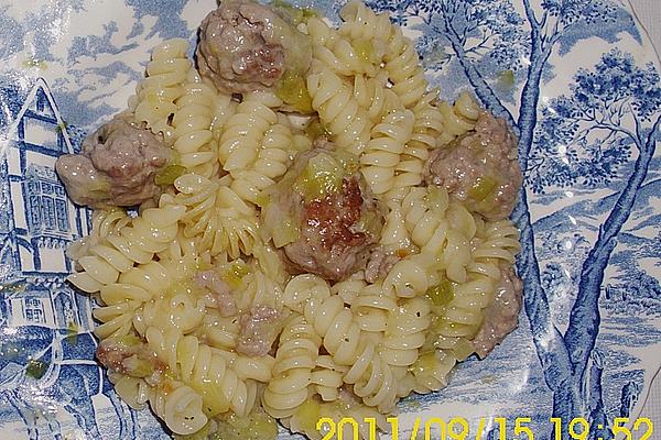 Leek and Noodle Meat