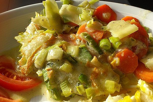 Leek Gratin with Carrots