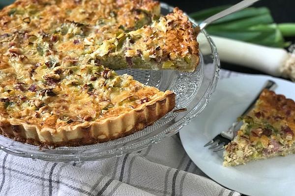 Leek Quiche with Ham