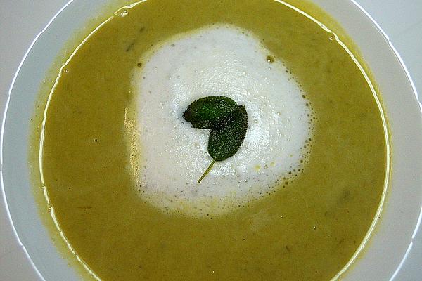 Leek Soup with Truffle Foam