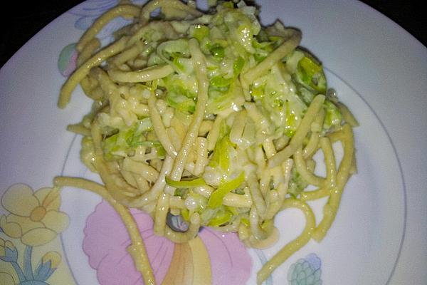 Leek Spaetzle