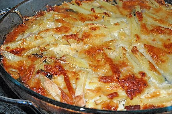 Leeks – Kasseler – Casserole with Potato Crust