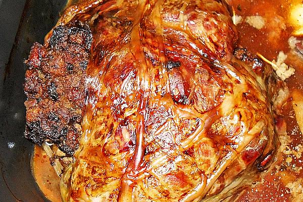 Leg Of Venison with Print Sauce