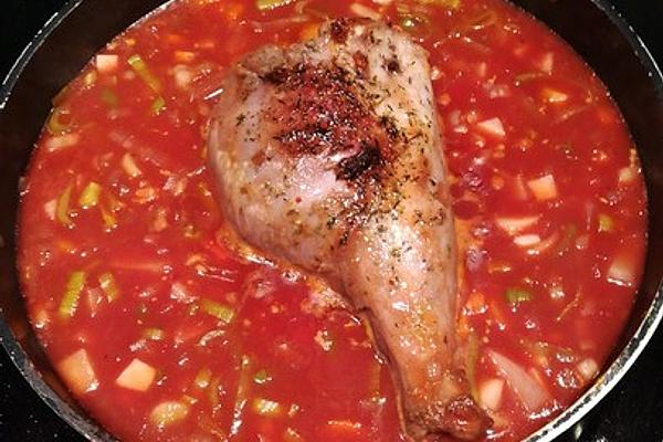 Leg Of Wild Boar in Red Wine