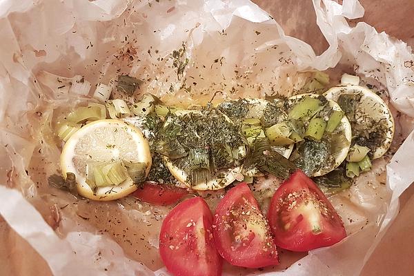 Lemon Fish in Parchment Packet