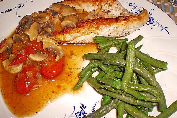 Lemon Schnitzel with Mushrooms
