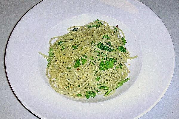 Lemon Spaghetti with Chilli and Rocket