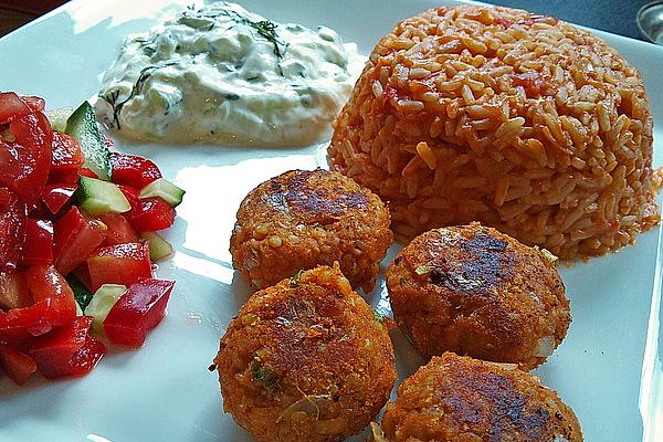Lentil Balls with Tzatziki