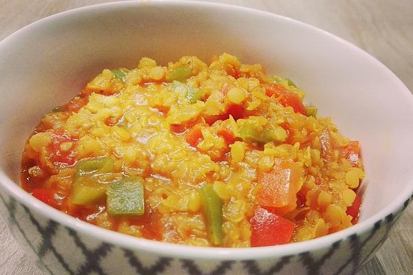 Lentil Curry with Coconut Milk