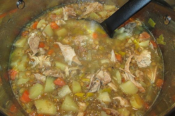 Lentil Soup Great-grandmother`s Style