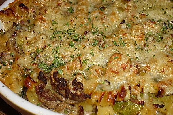 Light Chopped Leek Casserole