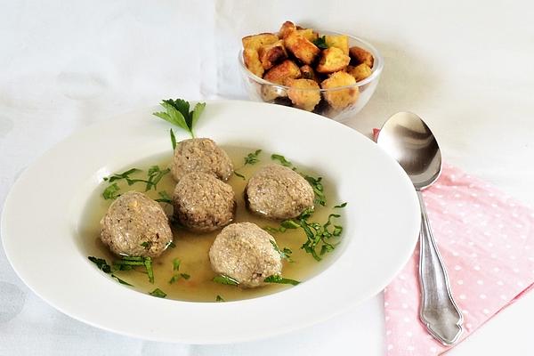 Liver Dumpling Soup with Filler