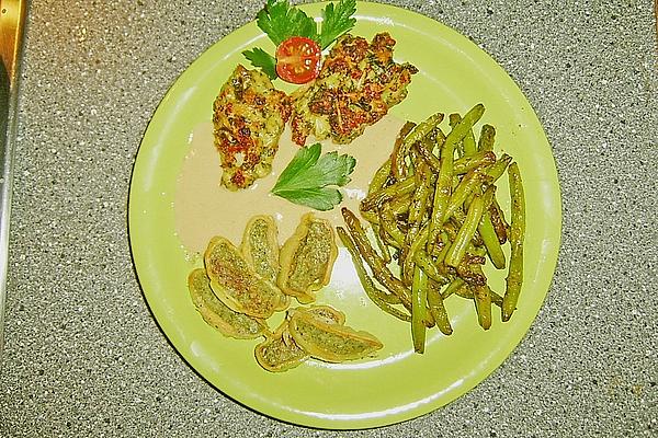 Loin in Cheese – Tomato Crust in White Wine Sauce