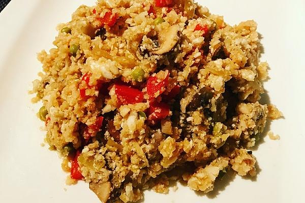 Low Carb Chicken and Cauliflower Rice Pan