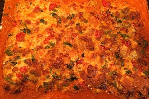 Low Carb Minced Meat Pizza