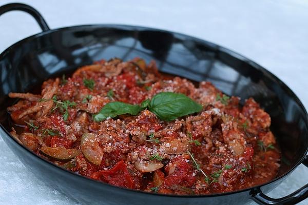 Low Carb Vegetable Pan Bolognese Art