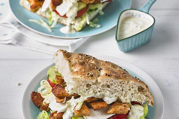 Low-fat Doner Kebab with Turkey Meat