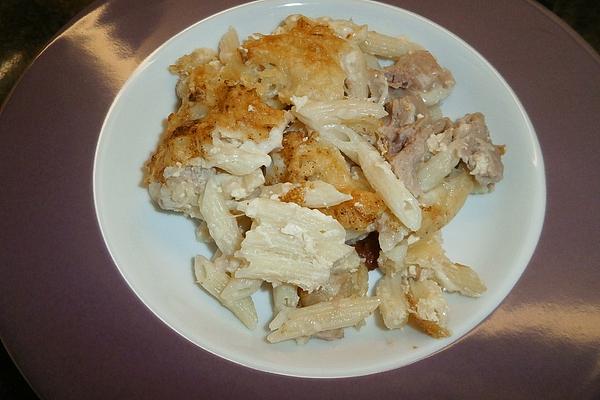 Macaroni and Ham Gratin