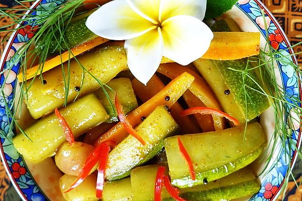 Malay Style Spiced Cucumber Pieces