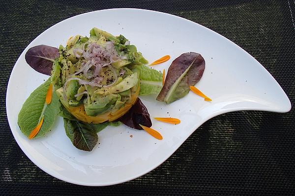 Mango and Avocado Salad with Balsamic Dressing