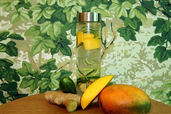Mango-ginger-cucumber-water