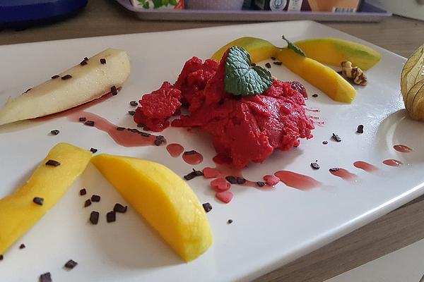 Mango-raspberry Sorbet