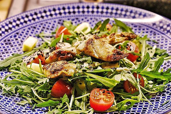 Mango – Rocket Salad with Ginger Dressing