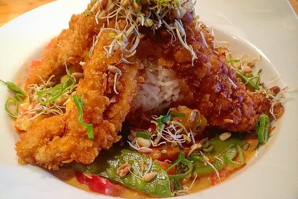 Mango Thai Curry and Crispy Chicken