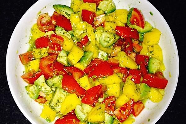 Mango-tomato-avocado Salad