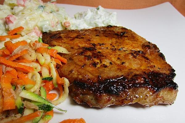 Marinated Pork Neck Steaks