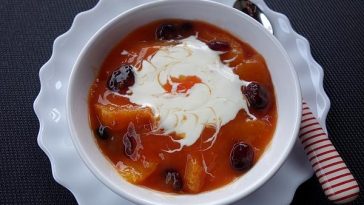 Mozzarella and Orange Salad with Basil Cream