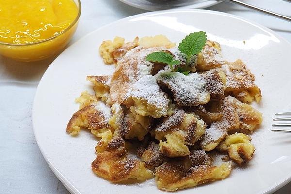 Mascarpone Pancakes with Mango Puree